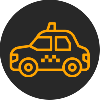 Voiture de taxi stylisée